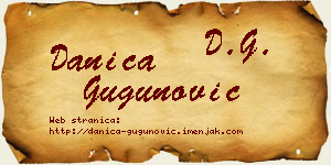 Danica Gugunović vizit kartica